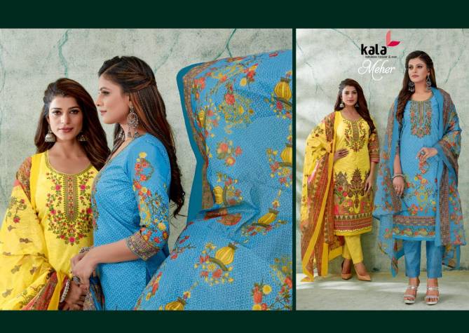 Kala Meher 8 Regular Wear Wholesale Cotton Dress Material Catalog